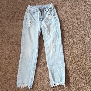 American Eagle Outfitters Light Blue Straight Leg Jeans